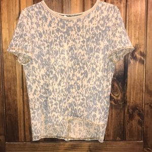 Free People Leopard print top